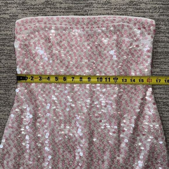 NWT Susana Monaco Dot Sequin Tube Dress Ballet Slipper Revolve XL - Picture 8 of 12